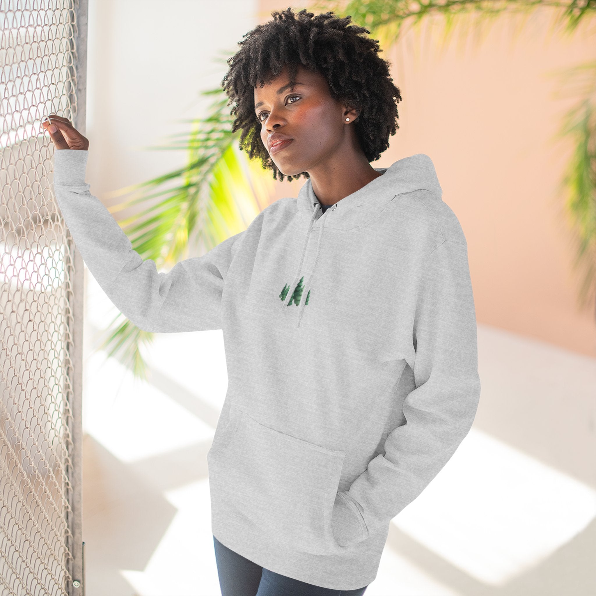 Pine & Trail Fleece Hoodie — Dual Graphics