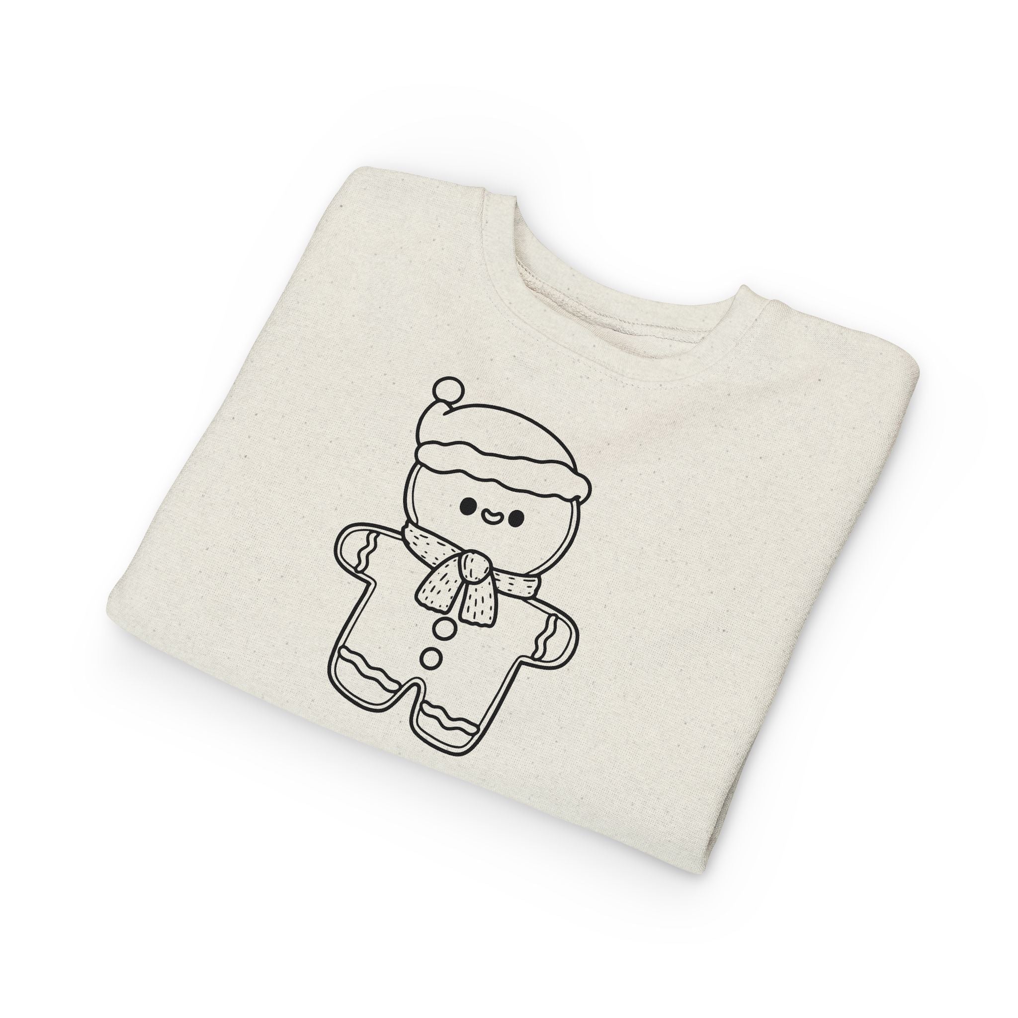 Toddler Sweatshirt — Gingerbread  Coloring Graphic
