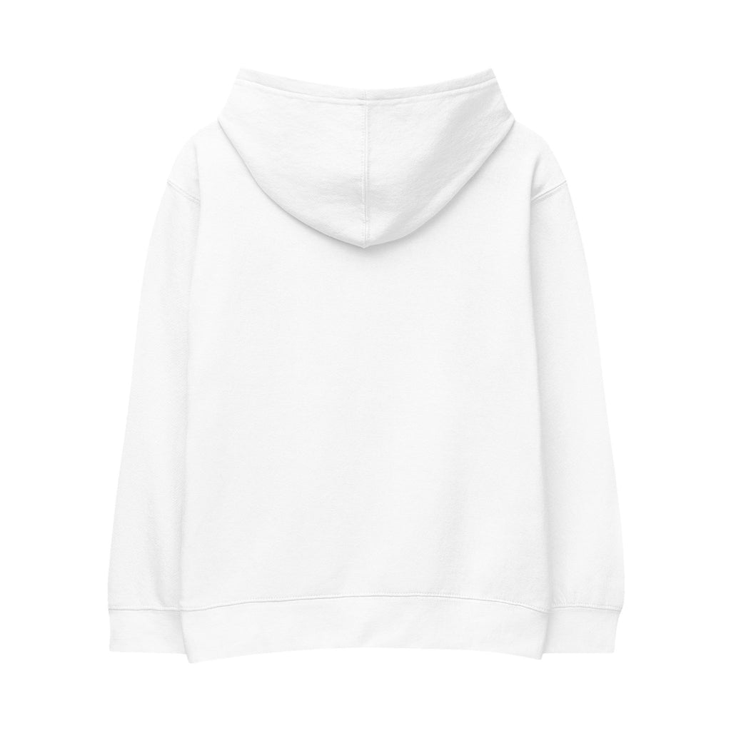 Kids Fleece Hoodie — "Adventure Awaits" Embroidered Pullover