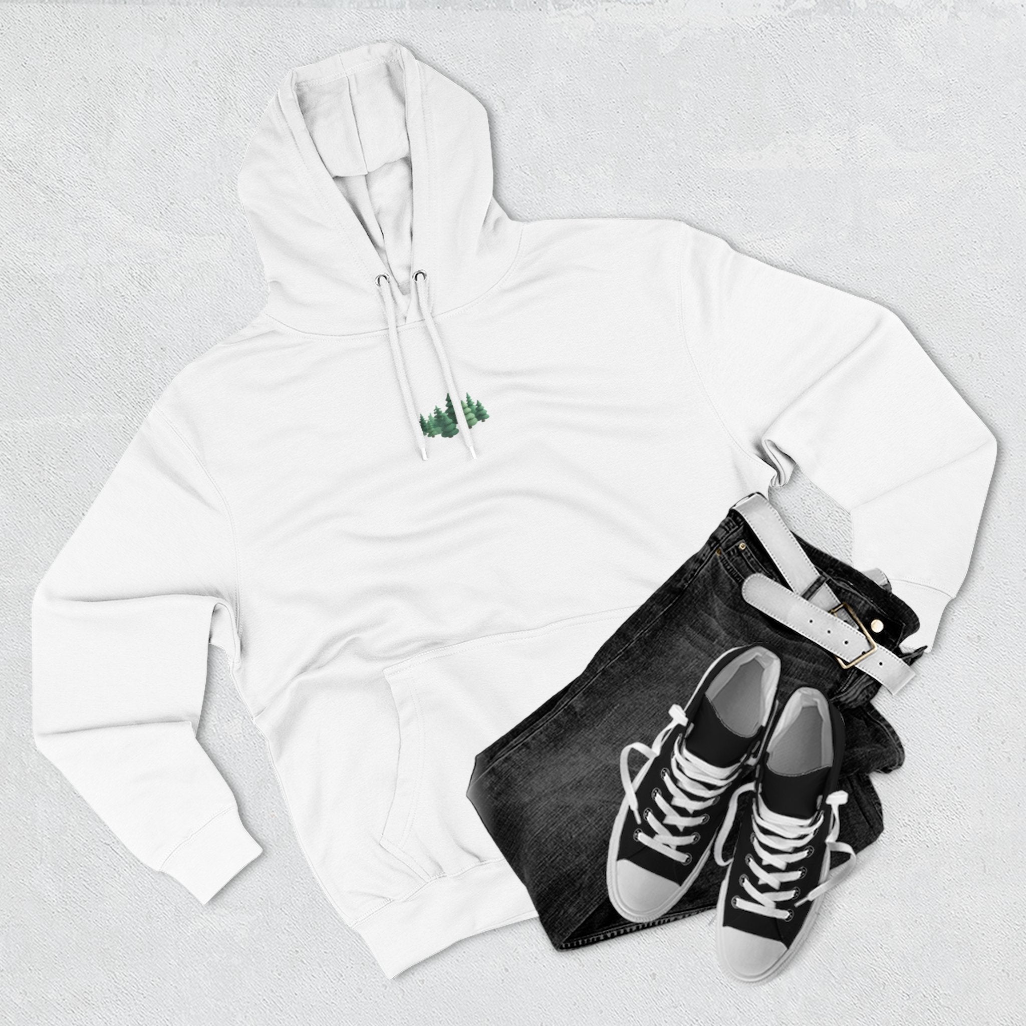 Pine & Trail Fleece Hoodie — Dual Graphics