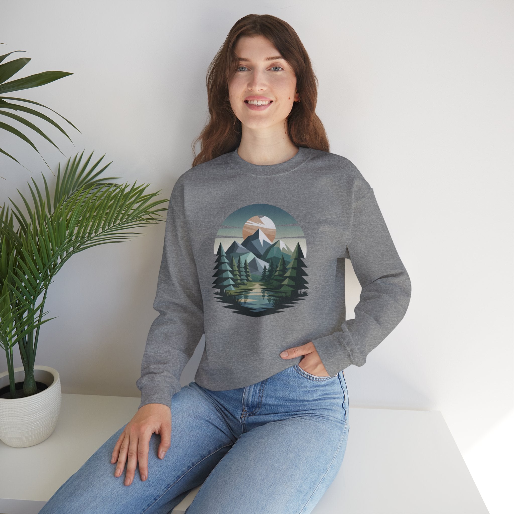 Mountain Lake Crewneck Sweatshirt