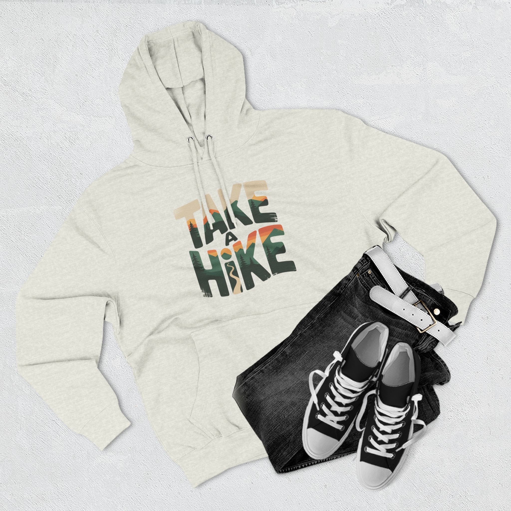 Fleece Hoodie — Take a Hike Graphic