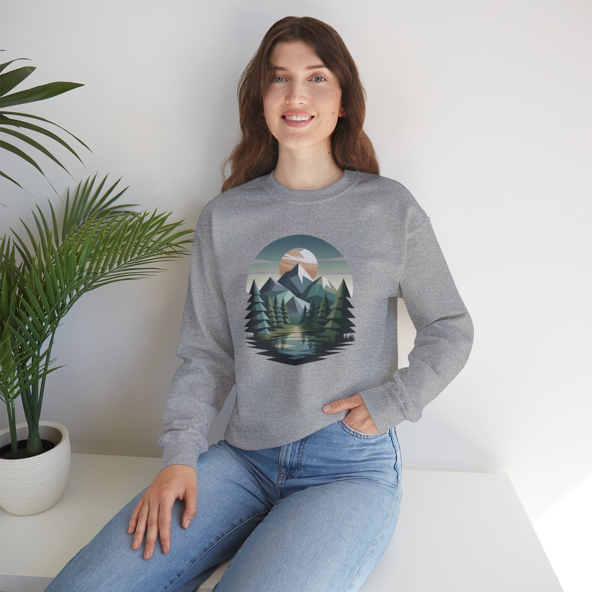 Mountain Lake Crewneck Sweatshirt