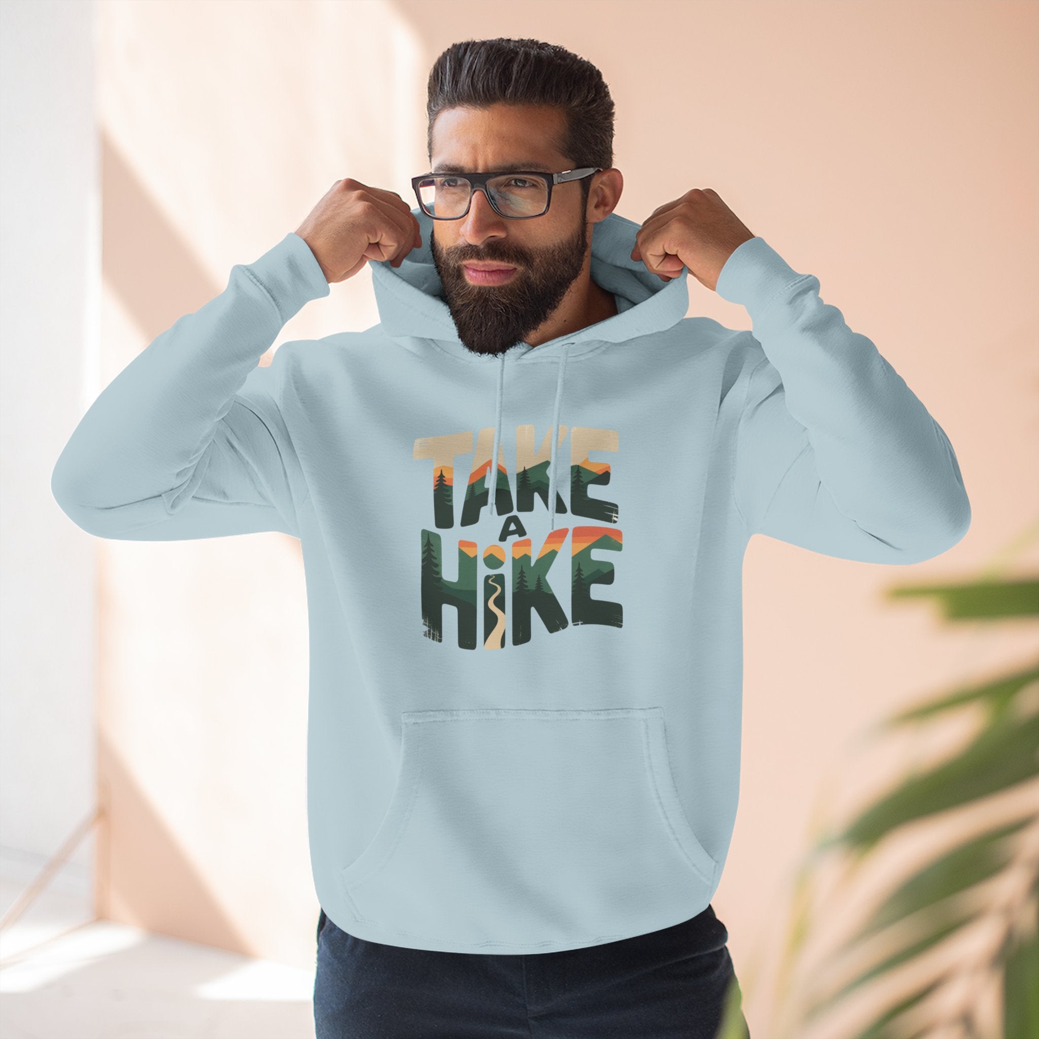 Fleece Hoodie — Take a Hike Graphic