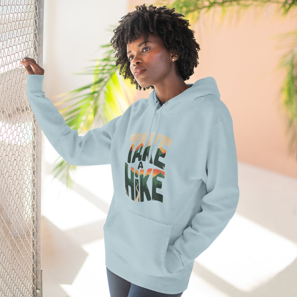 Fleece Hoodie — Take a Hike Graphic