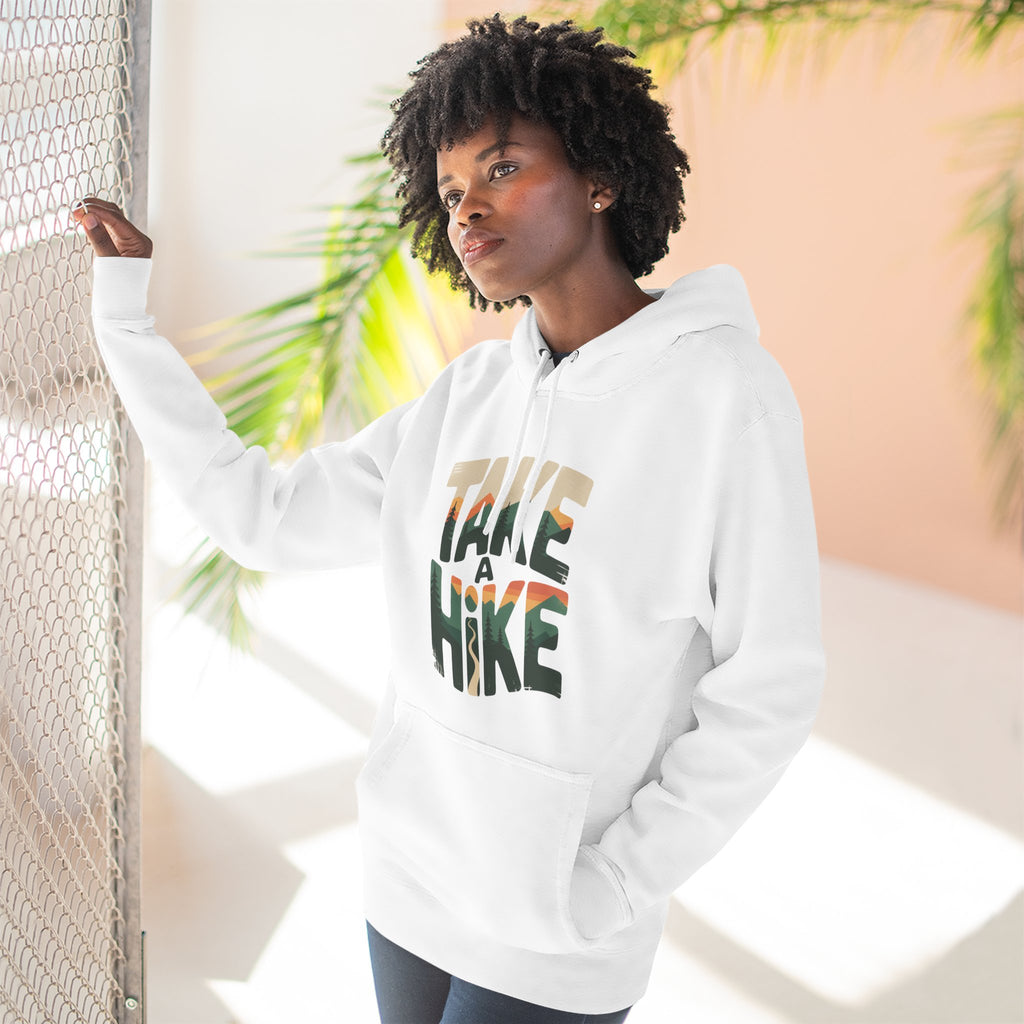 Fleece Hoodie — Take a Hike Graphic