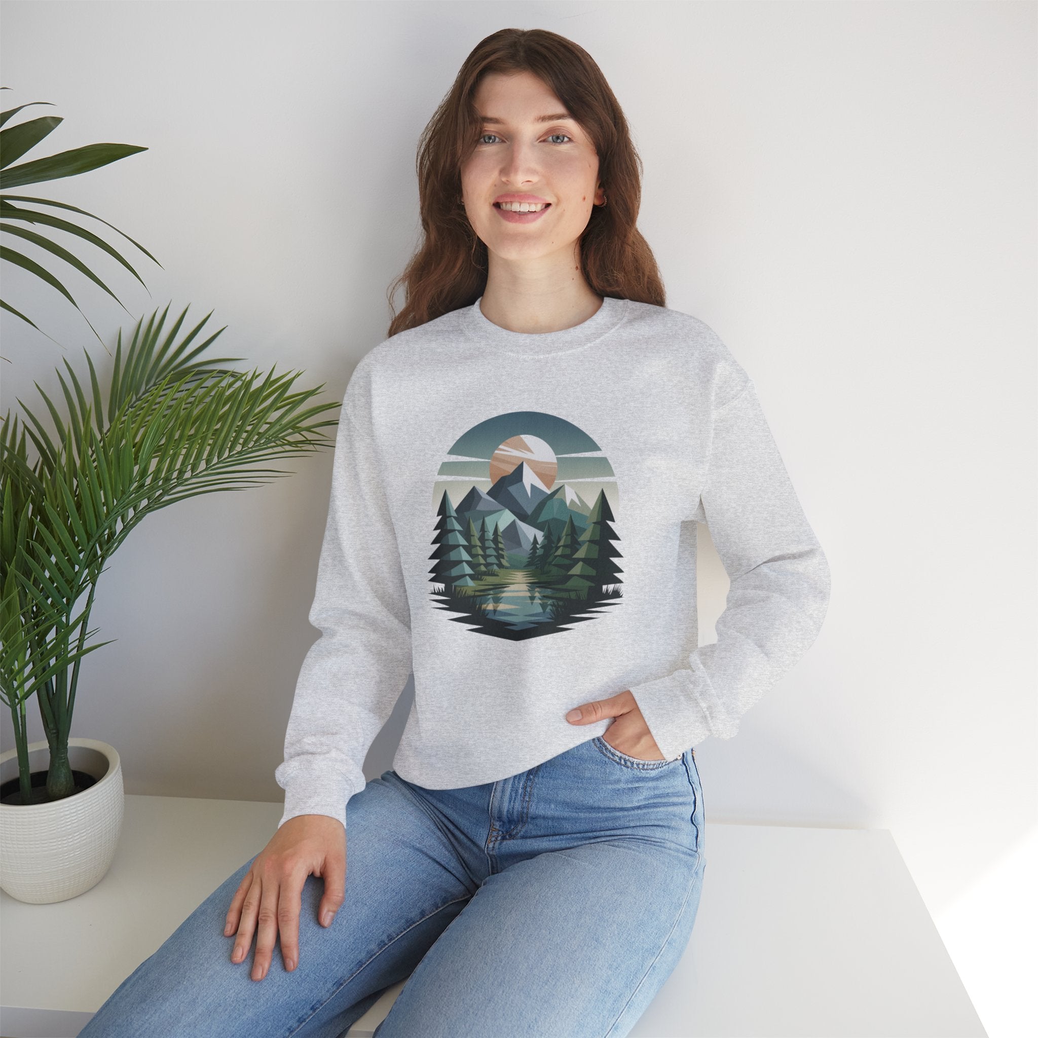 Mountain Lake Crewneck Sweatshirt