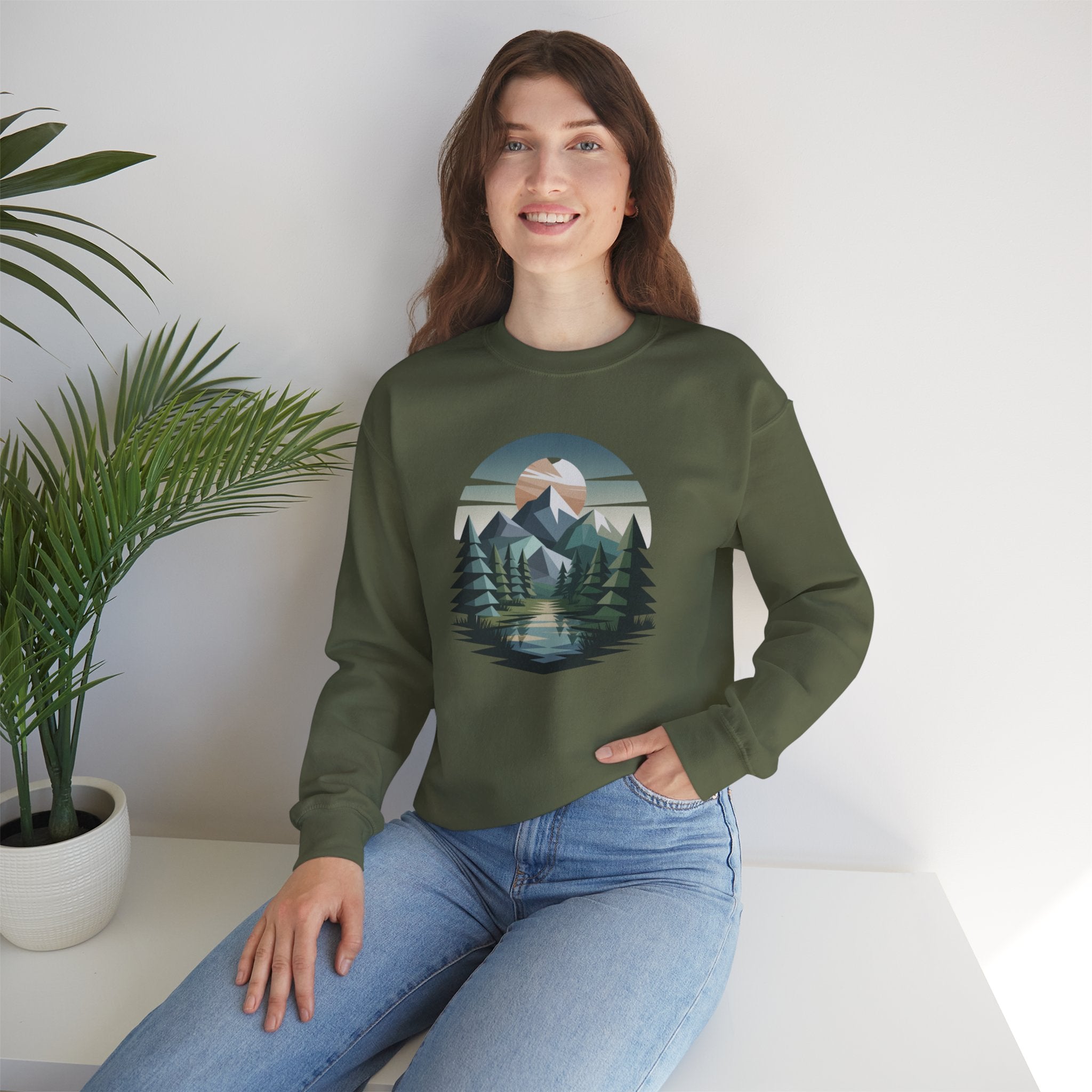 Mountain Lake Crewneck Sweatshirt