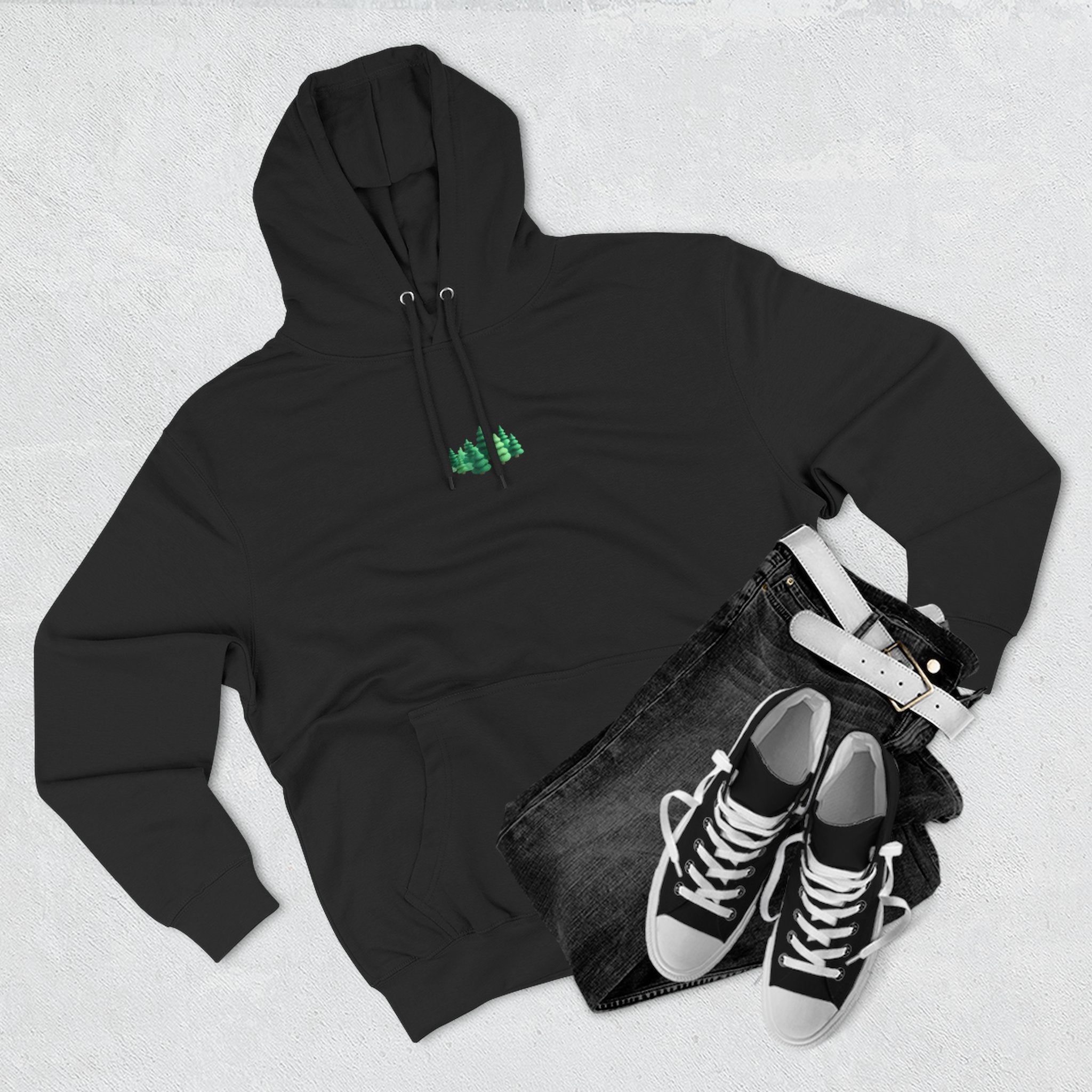 Pine & Trail Fleece Hoodie — Dual Graphics