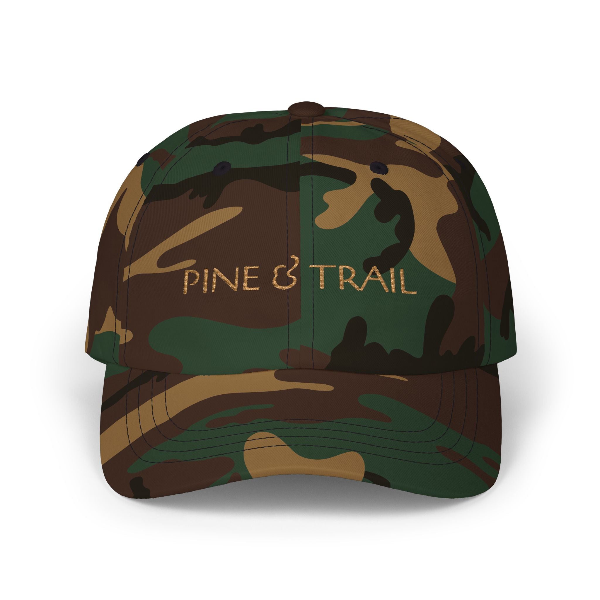 Hunters Embroidered Cap — Pine & Trail Outdoor Baseball Hat