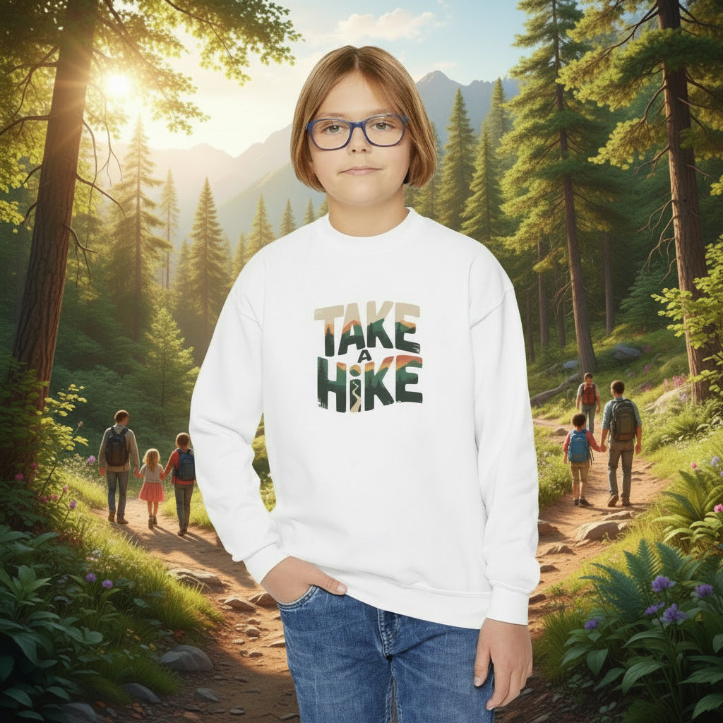 Take A Hike Youth Crewneck Sweatshirt