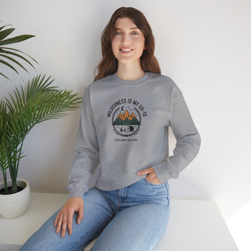 Wilderness Is My Go-To Crewneck Sweatshirt
