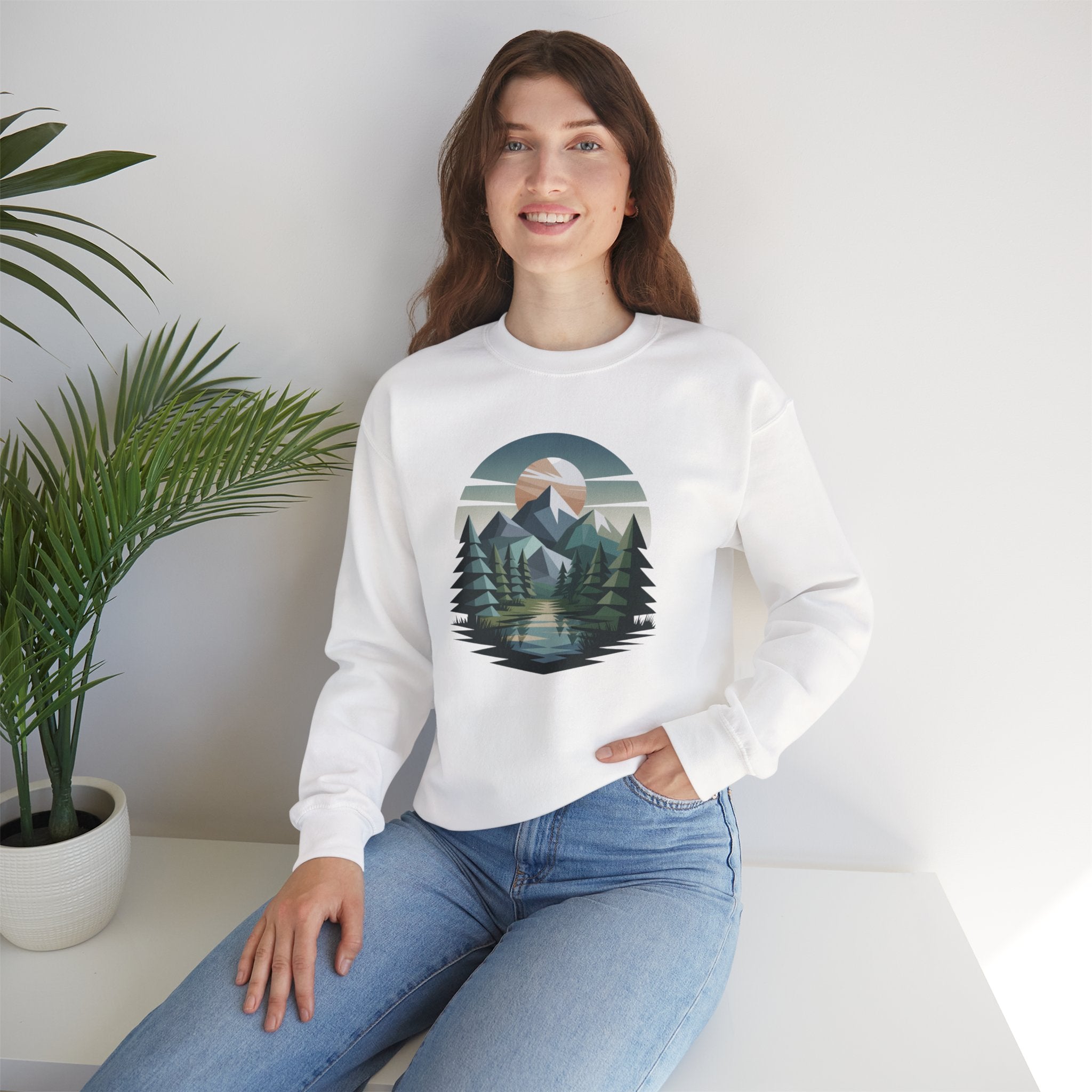 Mountain Lake Crewneck Sweatshirt