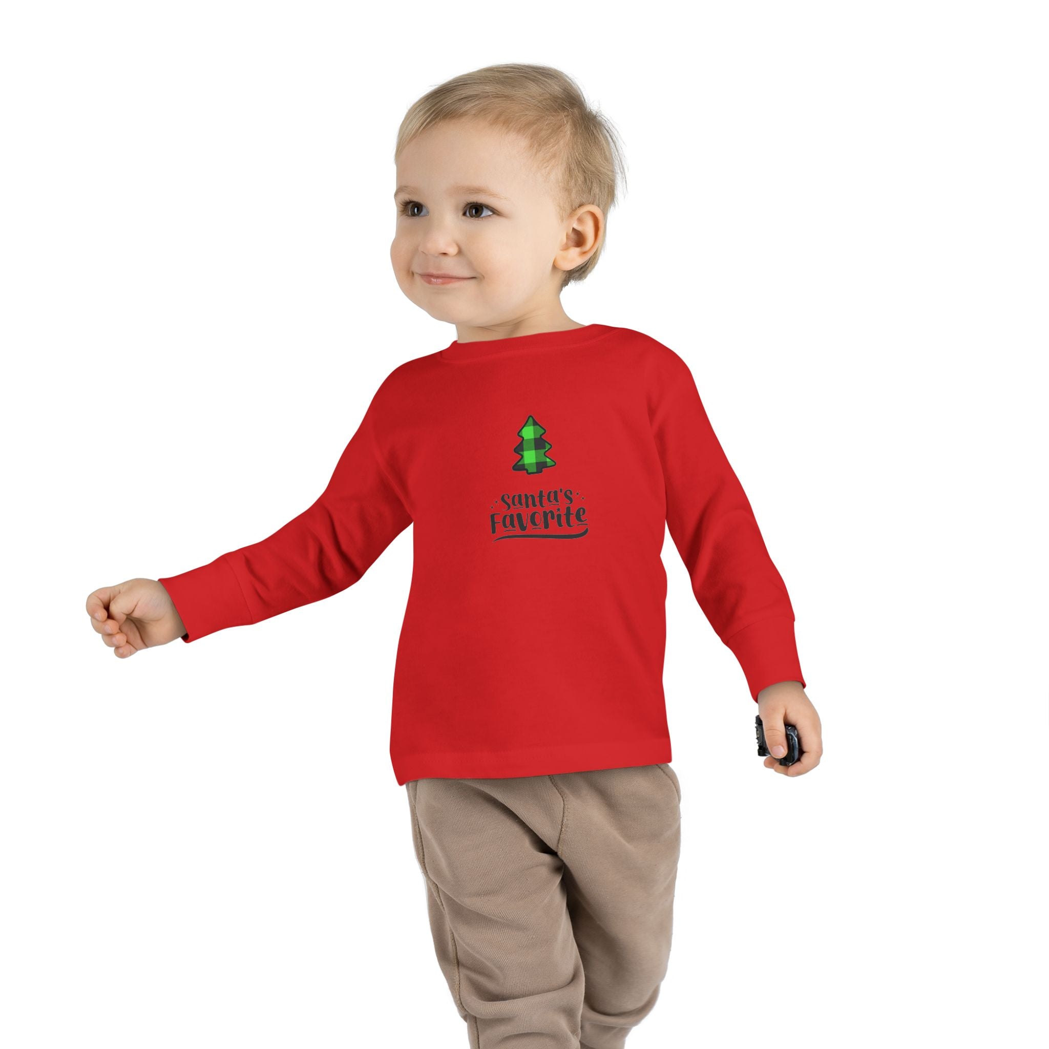 Santa’s Favorite Toddler Long Sleeve Tee