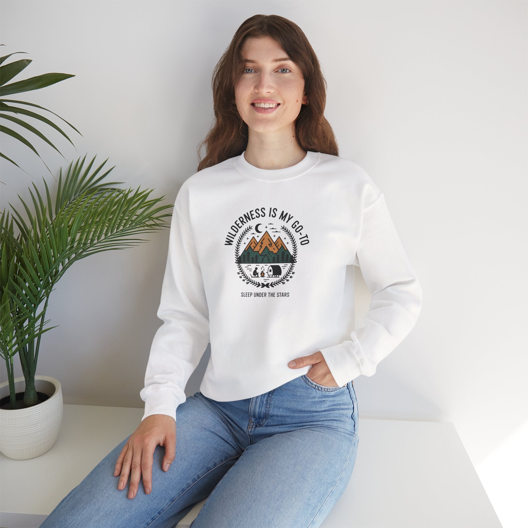 Wilderness Is My Go-To Crewneck Sweatshirt