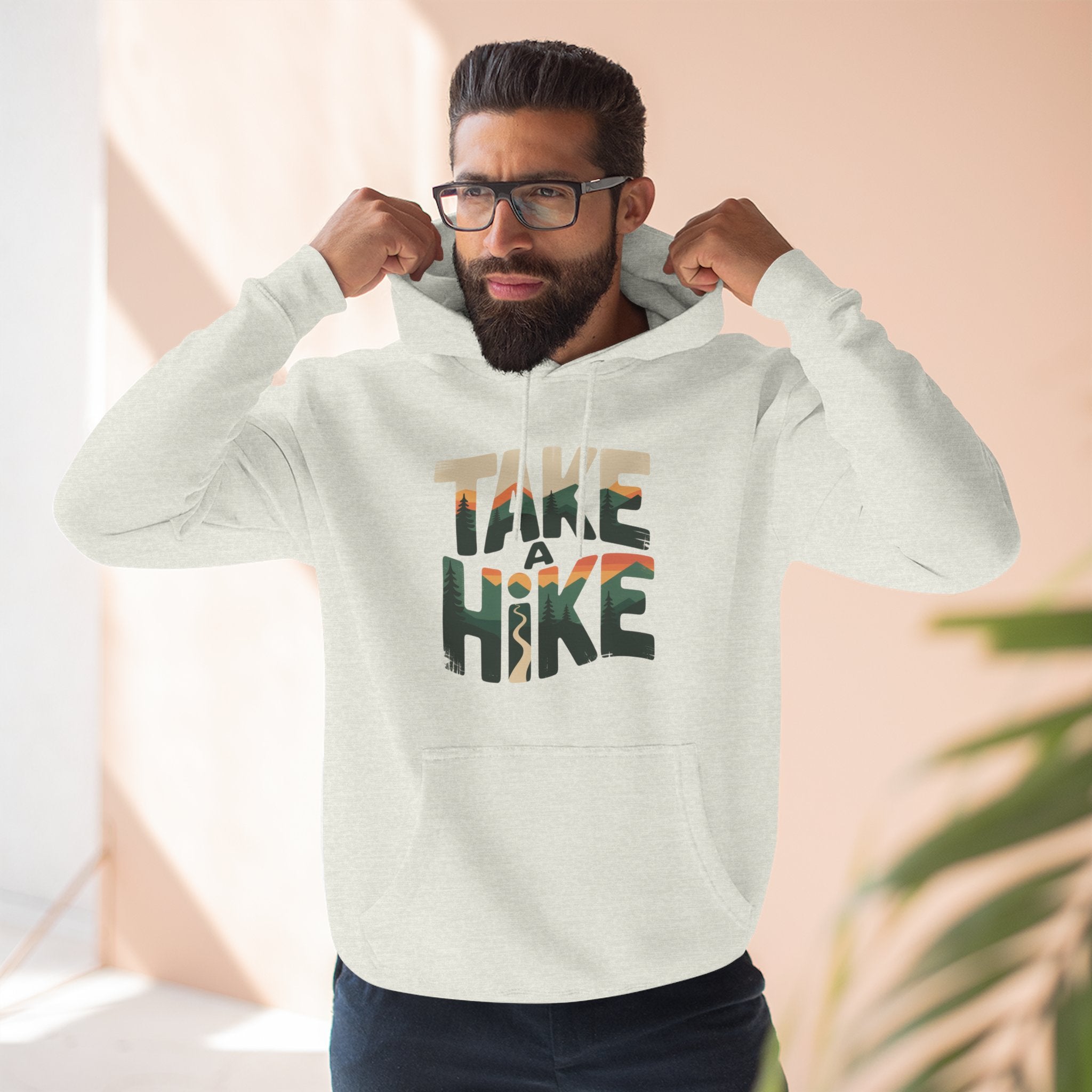 Fleece Hoodie — Take a Hike Graphic
