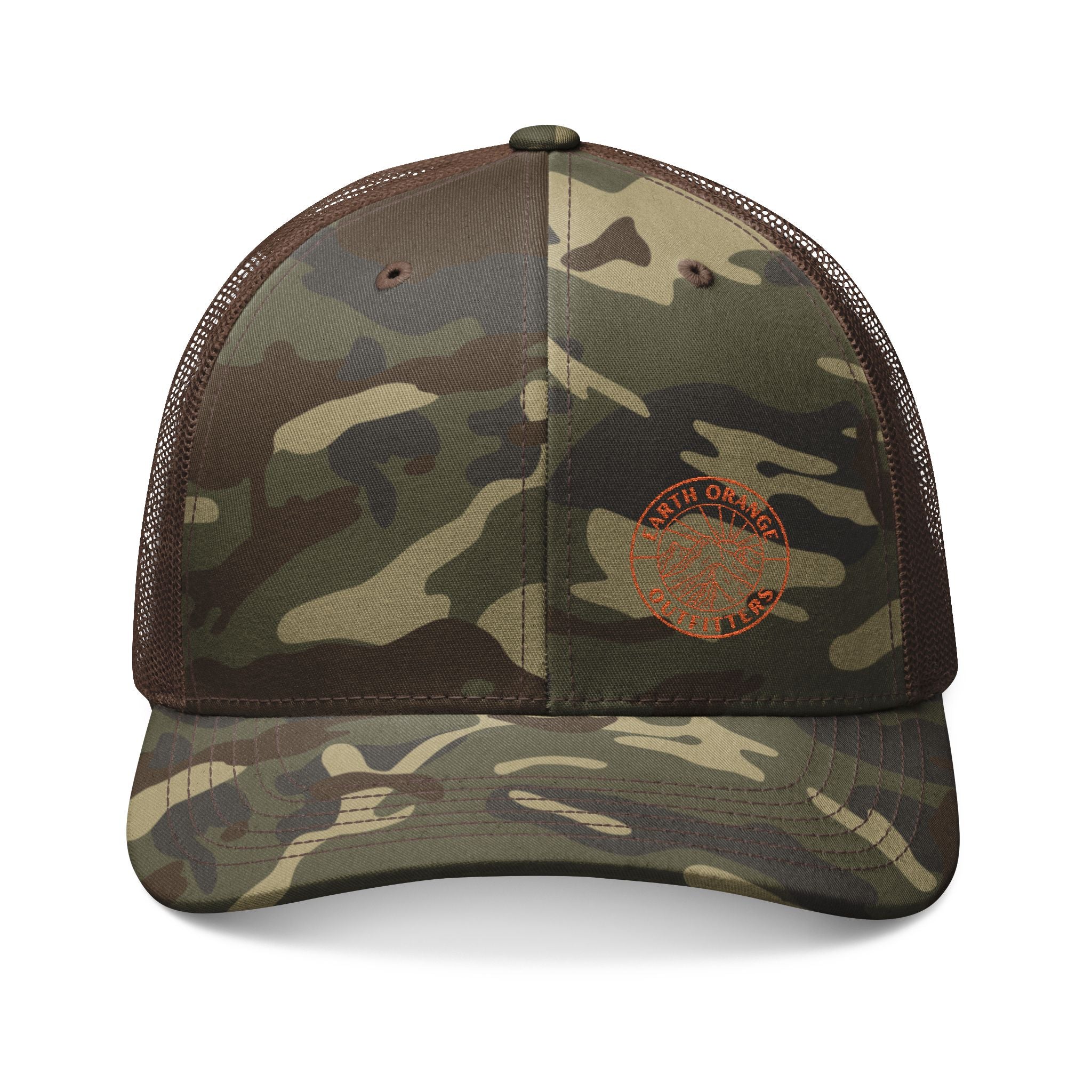 Camo Embroidered Trucker Hat - Outdoor Adventure Cap