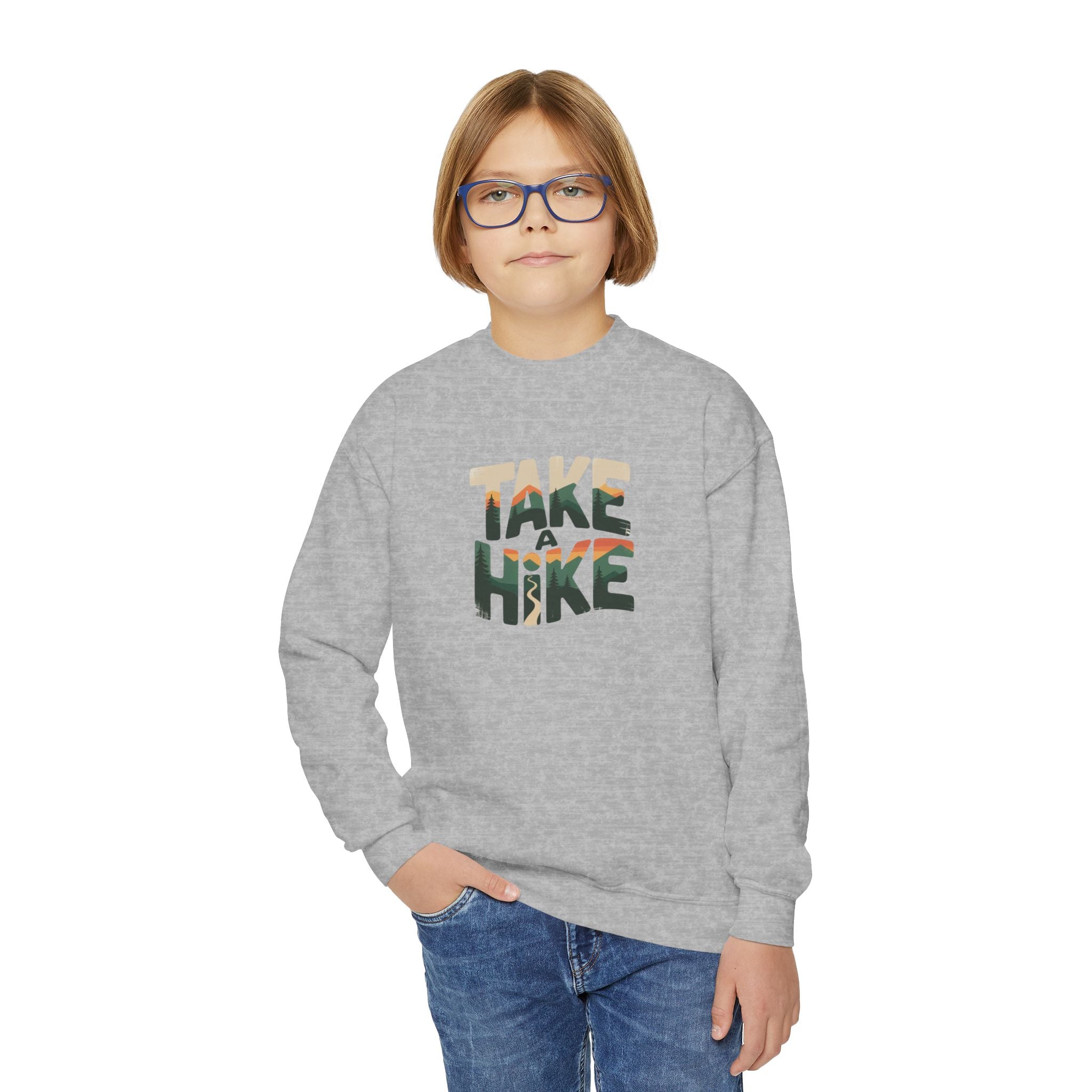 Take A Hike Youth Crewneck Sweatshirt