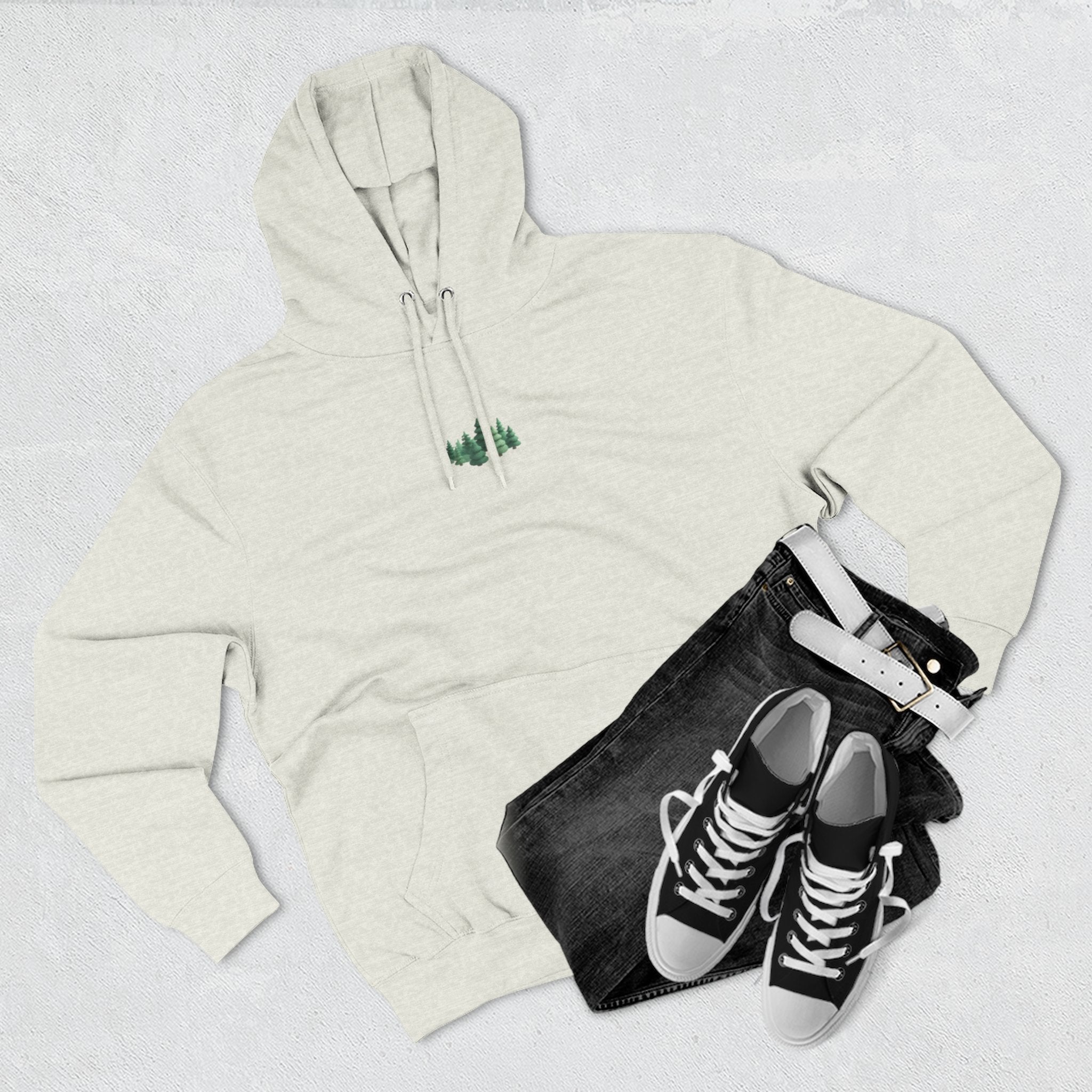 Pine & Trail Fleece Hoodie — Dual Graphics